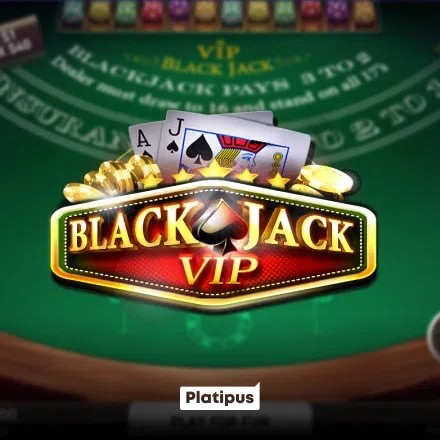 Blackjack VIP online game logo by Platipus on casino-leovegas.it