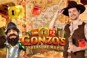 Gonzo&#039;s Treasure Map by Evolution, showcased at casino-leovegas.it – game logo